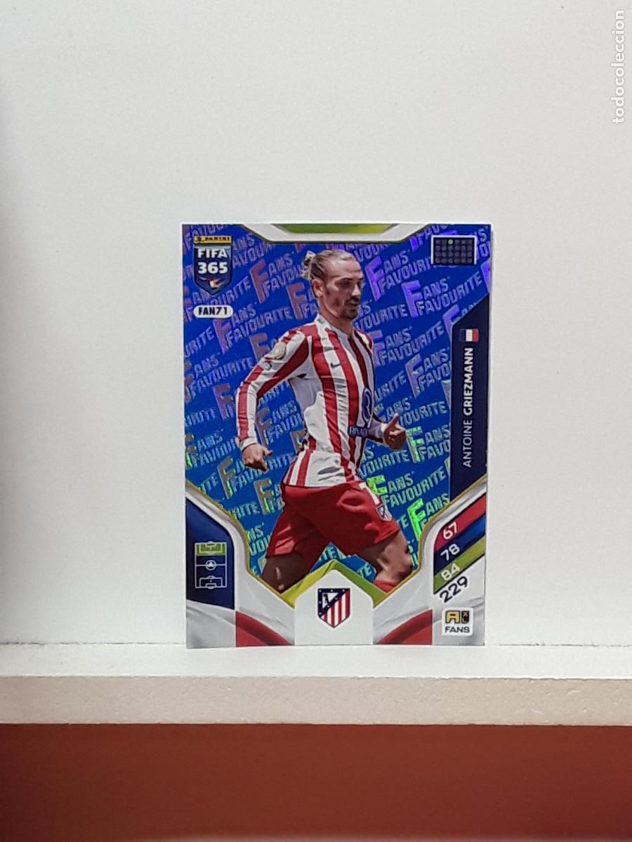 Cromos de F&uacute;tbol: FIFA 365 ADRENALYN 2025 2026 25 26 ALBUM PANINI LIGA N FAN71 FAN 71 ATLETICO MADRID AZUL GRIEZMANN