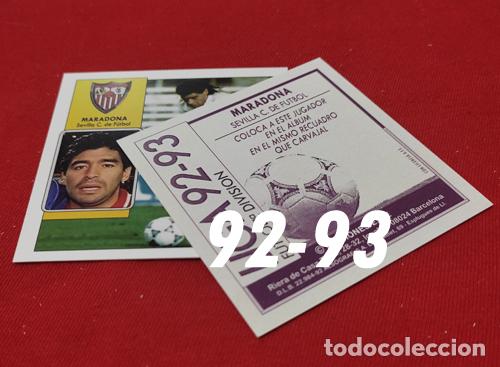 Cromos de F&uacute;tbol: Maradona Sevilla C.F. custom 92-93 Bonus version inedito
