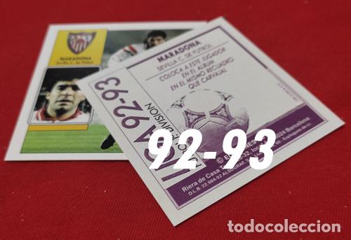 Cromos de F&uacute;tbol: Maradona Sevilla C.F. custom 92-93 Bonus version 3 inedito