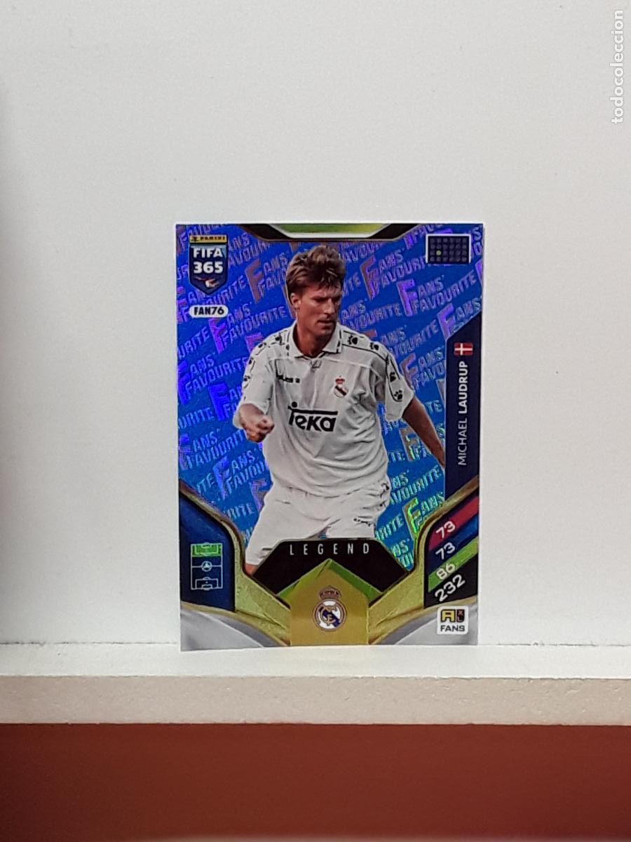 Cromos de F&uacute;tbol: FIFA 365 ADRENALYN 2025 2026 25 26 ALBUM PANINI LIGA N FAN76 FAN 76 REAL MADRID AZUL MICHAEL LAUDRUP