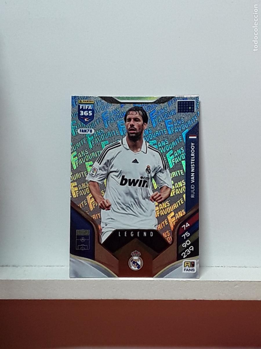 Cromos de F&uacute;tbol: FIFA 365 ADRENALYN 2025 2026 25 26 ALBUM PANINI LIGA N FAN78 FAN 78 REAL MADRID RUUD VAN NISTELROOY