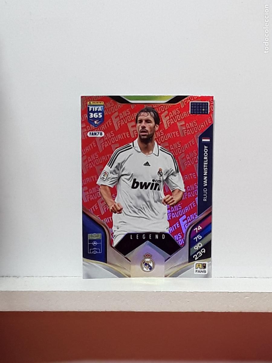 Cromos de F&uacute;tbol: FIFA 365 ADRENALYN 2025 2026 25 26 ALBUM PANINI LIGA N FAN78 FAN 78 REAL MADRID ROJO VAN NISTELROOY