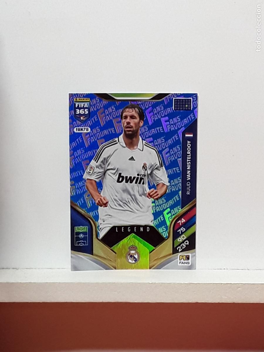 Cromos de F&uacute;tbol: FIFA 365 ADRENALYN 2025 2026 25 26 ALBUM PANINI LIGA N FAN78 FAN 78 REAL MADRID AZUL VAN NISTELROOY