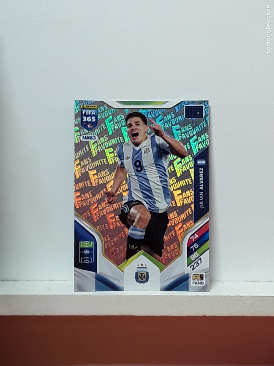 Cromos de F&uacute;tbol: FIFA 365 ADRENALYN 2025 2026 25 26 ALBUM PANINI LIGA N FAN83 FAN 83 ARGENTINA JULIAN ALVAREZ