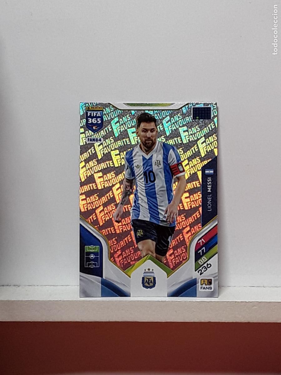 Cromos de F&uacute;tbol: FIFA 365 ADRENALYN 2025 2026 25 26 ALBUM PANINI LIGA N FAN84 FAN 84 ARGENTINA LIONEL MESSI