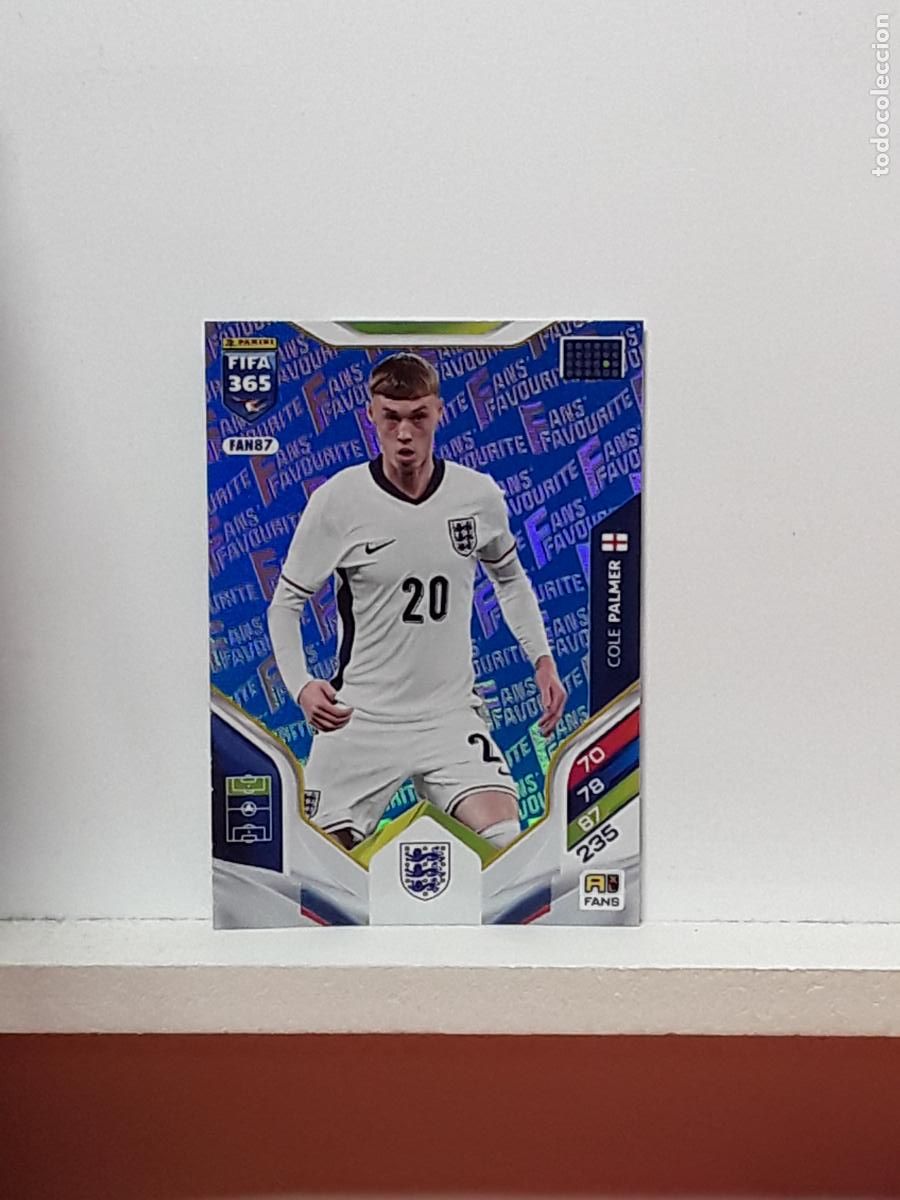 Cromos de F&uacute;tbol: FIFA 365 ADRENALYN 2025 2026 25 26 ALBUM PANINI LIGA N FAN87 FAN 87 INGLATERRA AZUL COLE PALMER