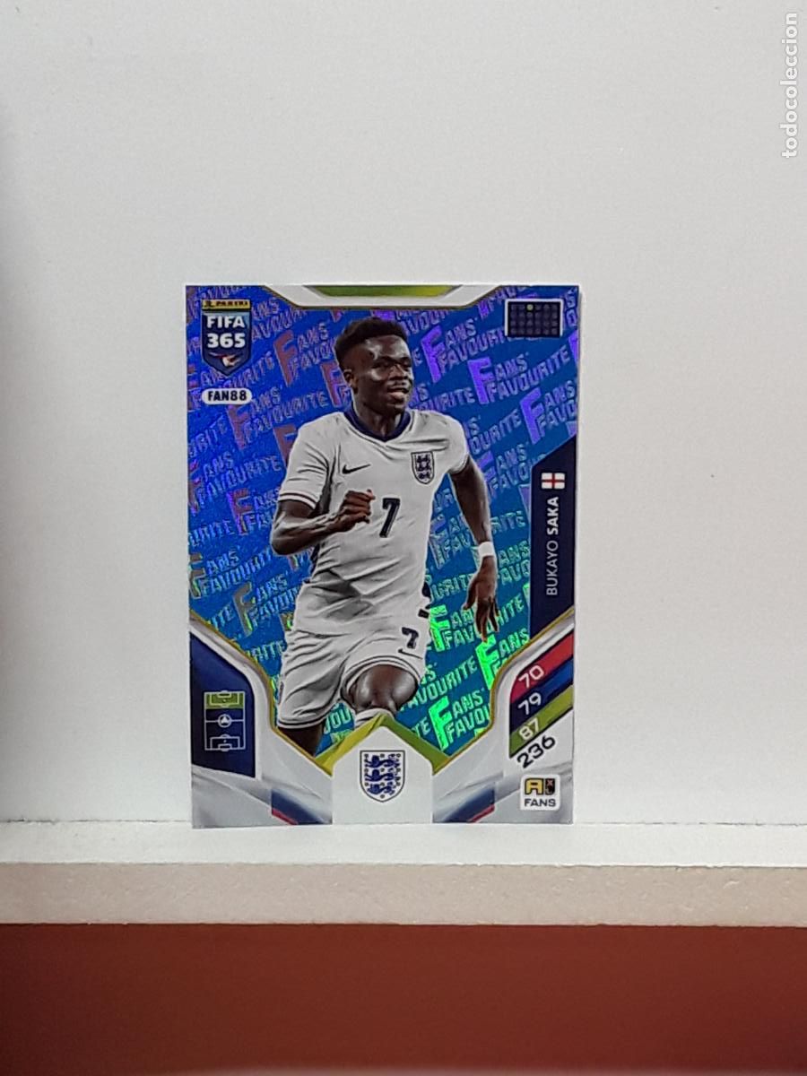 Cartes &agrave; collectionner de Football: FIFA 365 ADRENALYN 2025 2026 25 26 ALBUM PANINI LIGA N FAN88 FAN 88 INGLATERRA AZUL BUKAYO SAKA