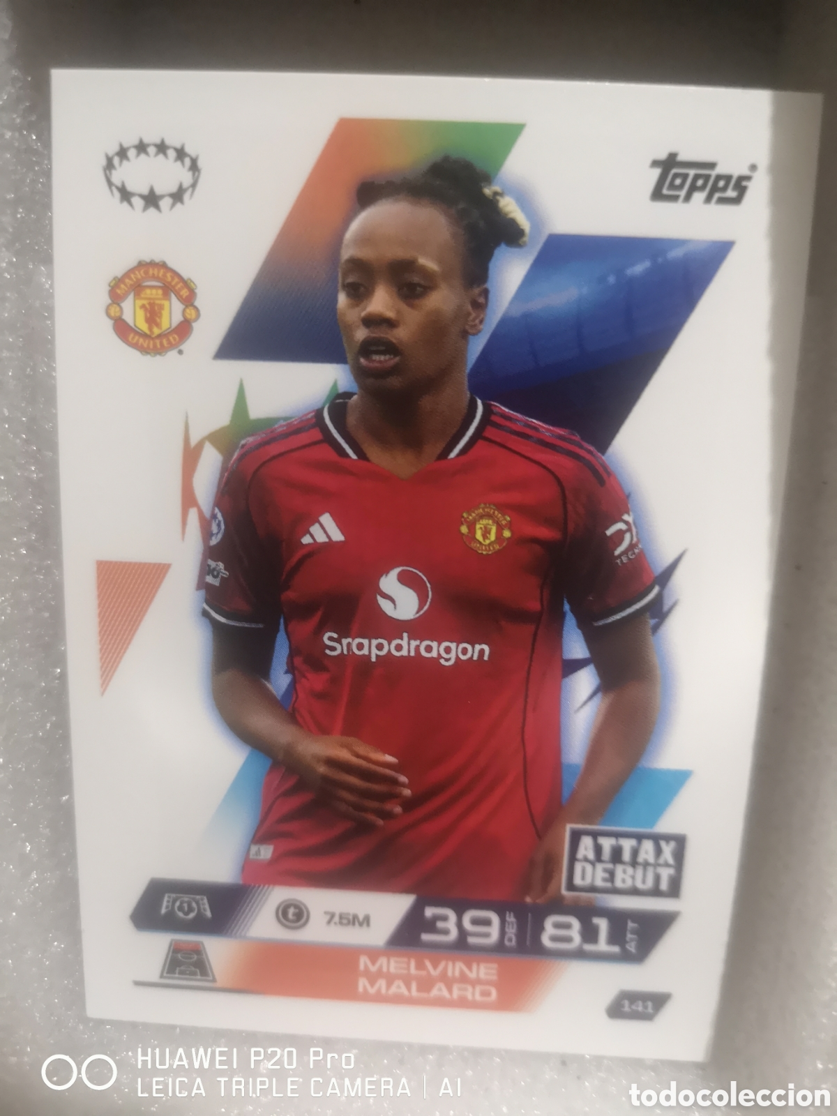 Cromos de F&uacute;tbol: MATCH ATTAX EXTRA 2025 2026 MELVINE MALARD MANCHESTER UNITED UEFA WOMEN'S 141