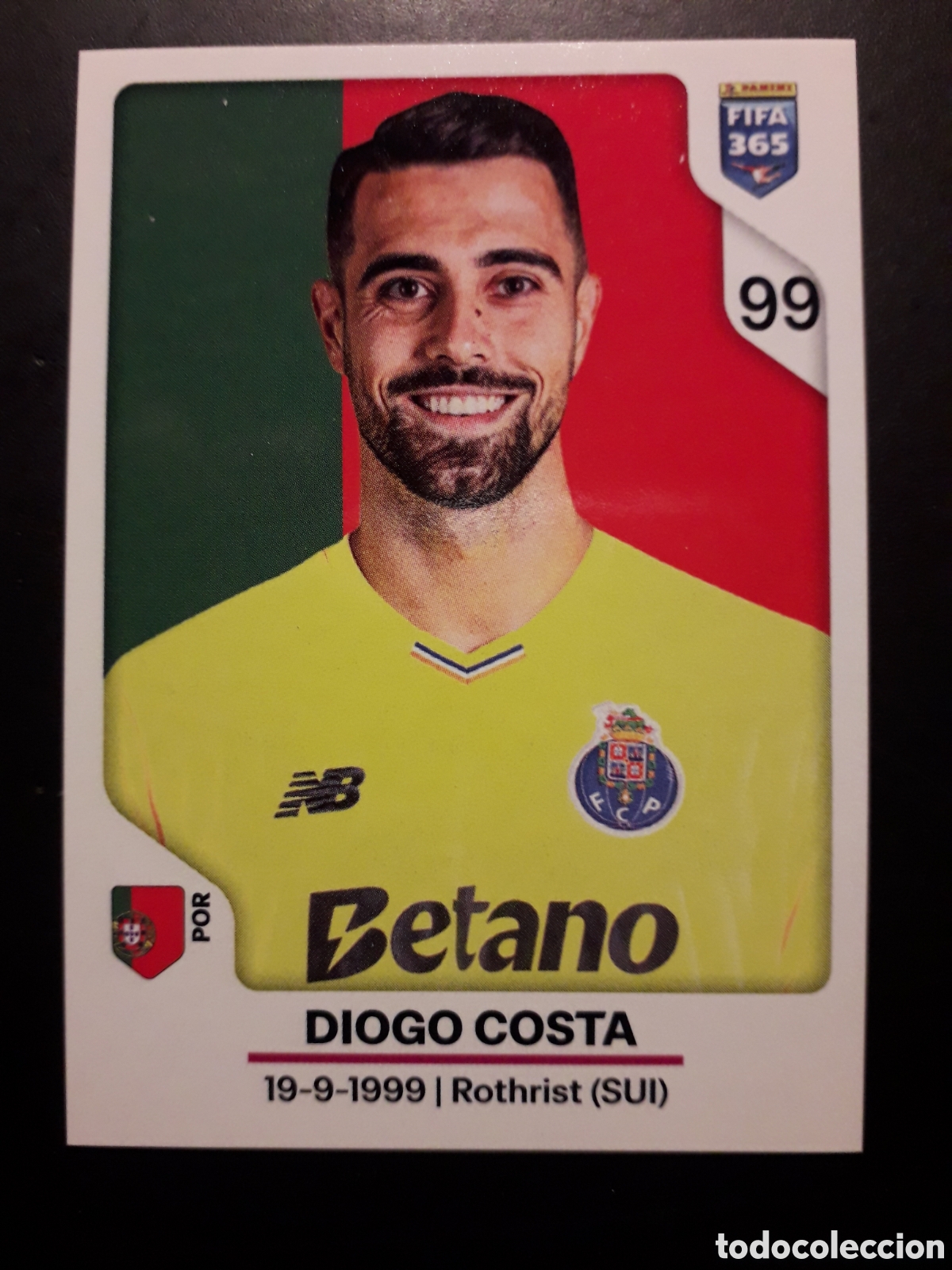 Cromos de Futebol: DIOGO COSTA, OPORTO, N&deg; 387 FIFA 365 PANINI STICKER 2026 PEDIDO M&Iacute;NIMO 3&euro;