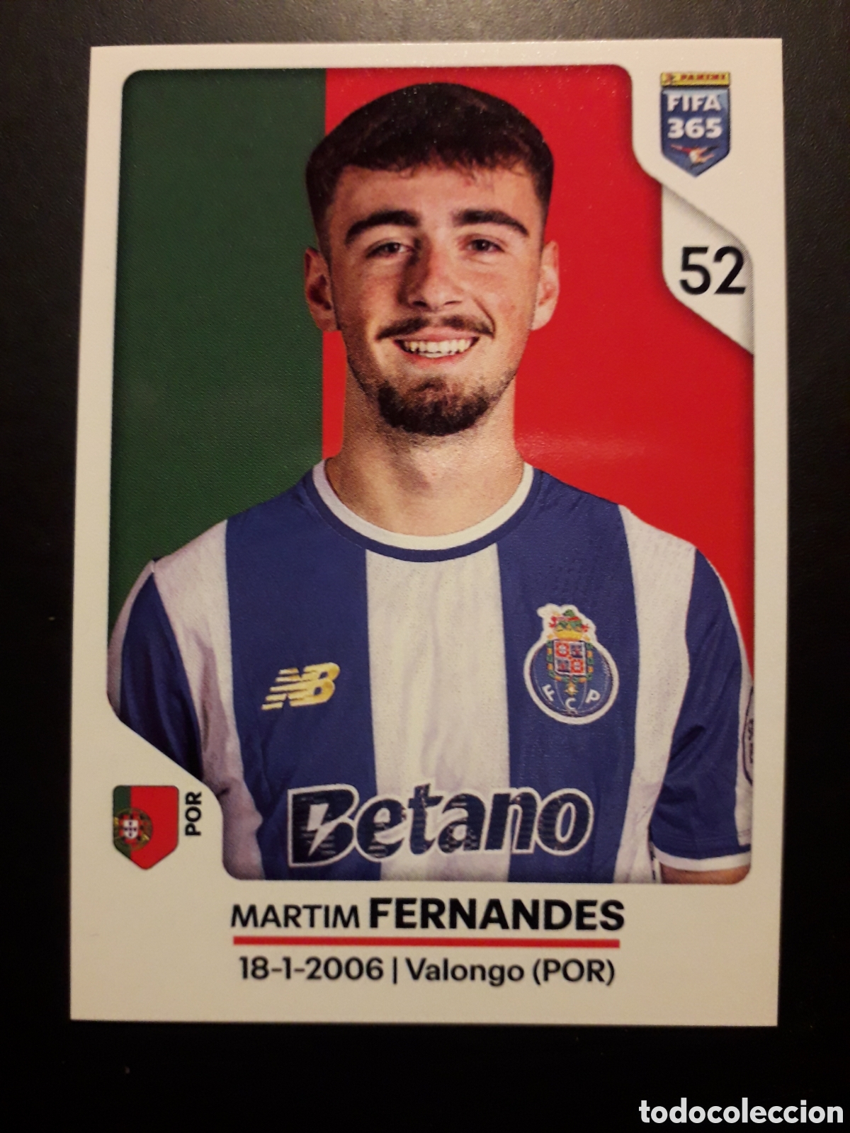 Football Stickers: FERNANDES OPORTO, N&deg; 391 FIFA 365 PANINI STICKER 2026 PEDIDO M&Iacute;NIMO 3&euro;