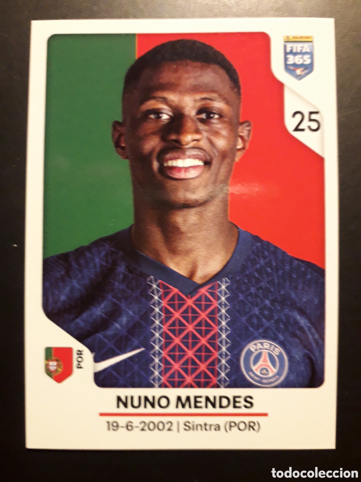 Cromos de F&uacute;tbol: NUNO MENDES PAR&Iacute;S PSG, N&deg; 158 FIFA 365 PANINI STICKER 2026 PEDIDO M&Iacute;NIMO 3&euro;