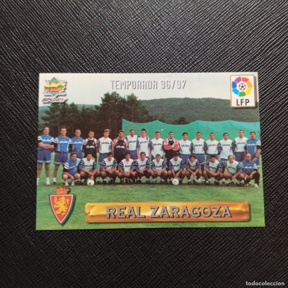 Cromos de F&uacute;tbol: 199 PLANTILLA ZARAGOZA MUNDICROMO 1996 1997 CROMO FUTBOL LIGA 96 97 - A206 PG29 PLATA B