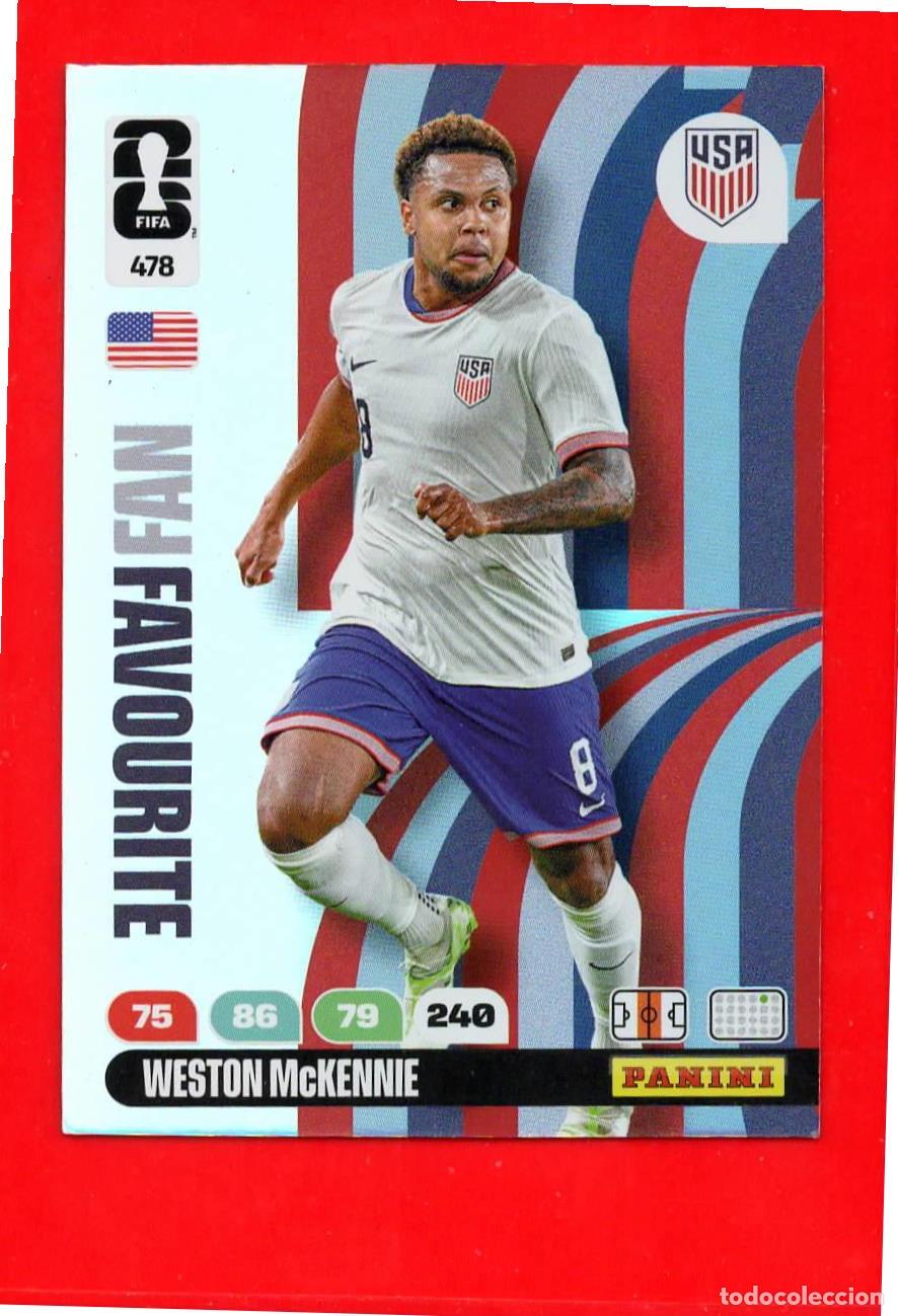 Cromos de Futebol: 478 Weston McKennie - Estados Unidos - Fan Favourite - World Cup Mundial 2026