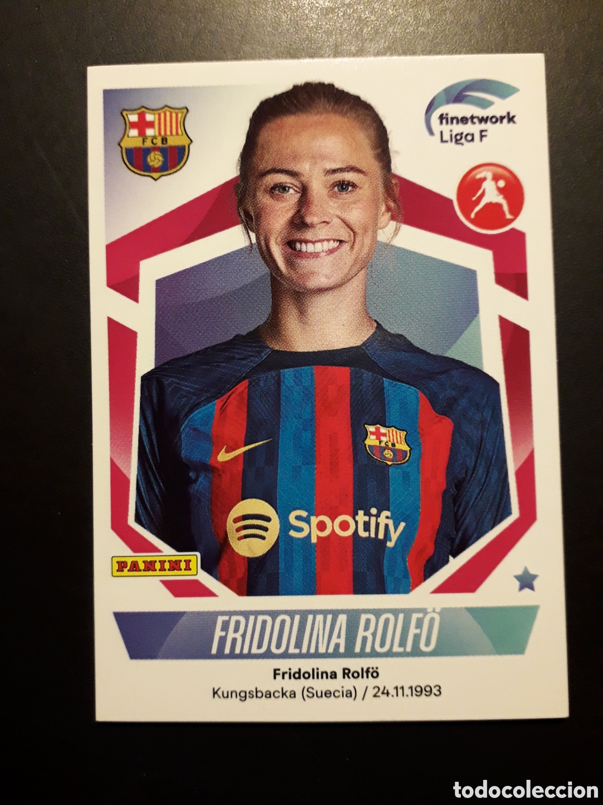 Football Stickers: FRIDOLINA ROLF&Ouml; FC BARCELONA N&deg; 124 LIGA F FEMENINA 2022 2023 22 23 PANINI SIN PEG PEDIDO M&Iacute;NIMO 3&euro;