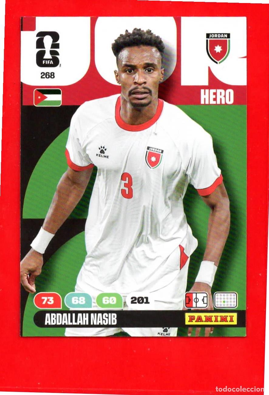 Football Stickers: 268 Abdallah Nasib - Jordania - World Cup Mundial 2026