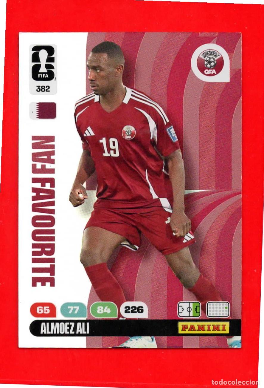Football Stickers: 382 Almoez Ali - Catar - Fan Favourite - World Cup Mundial 2026