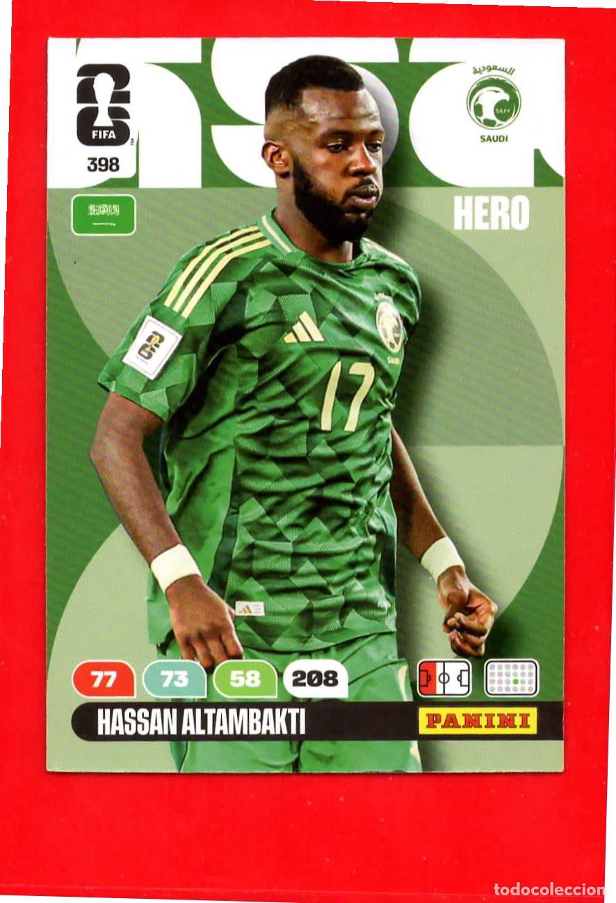 Football Stickers: 398 Hassan Altambakti - Arabia Saud&iacute; - World Cup Mundial 2026
