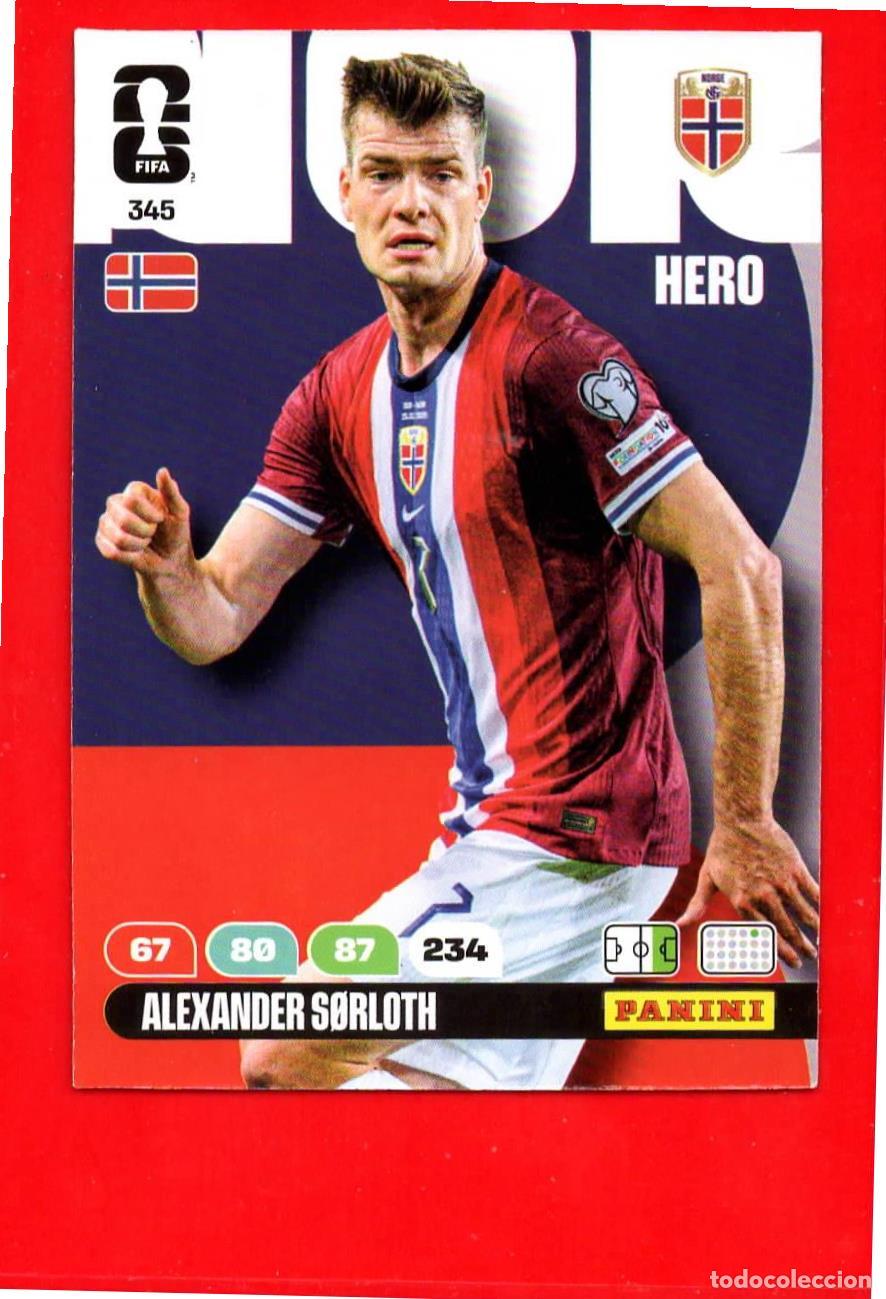 Football Stickers: 345 Alexander Sorloth - Noruega - World Cup Mundial 2026