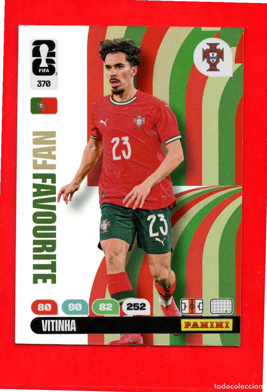 Football Stickers: 370 Vitinha - Portugal - Fan Favourite - World Cup Mundial 2026