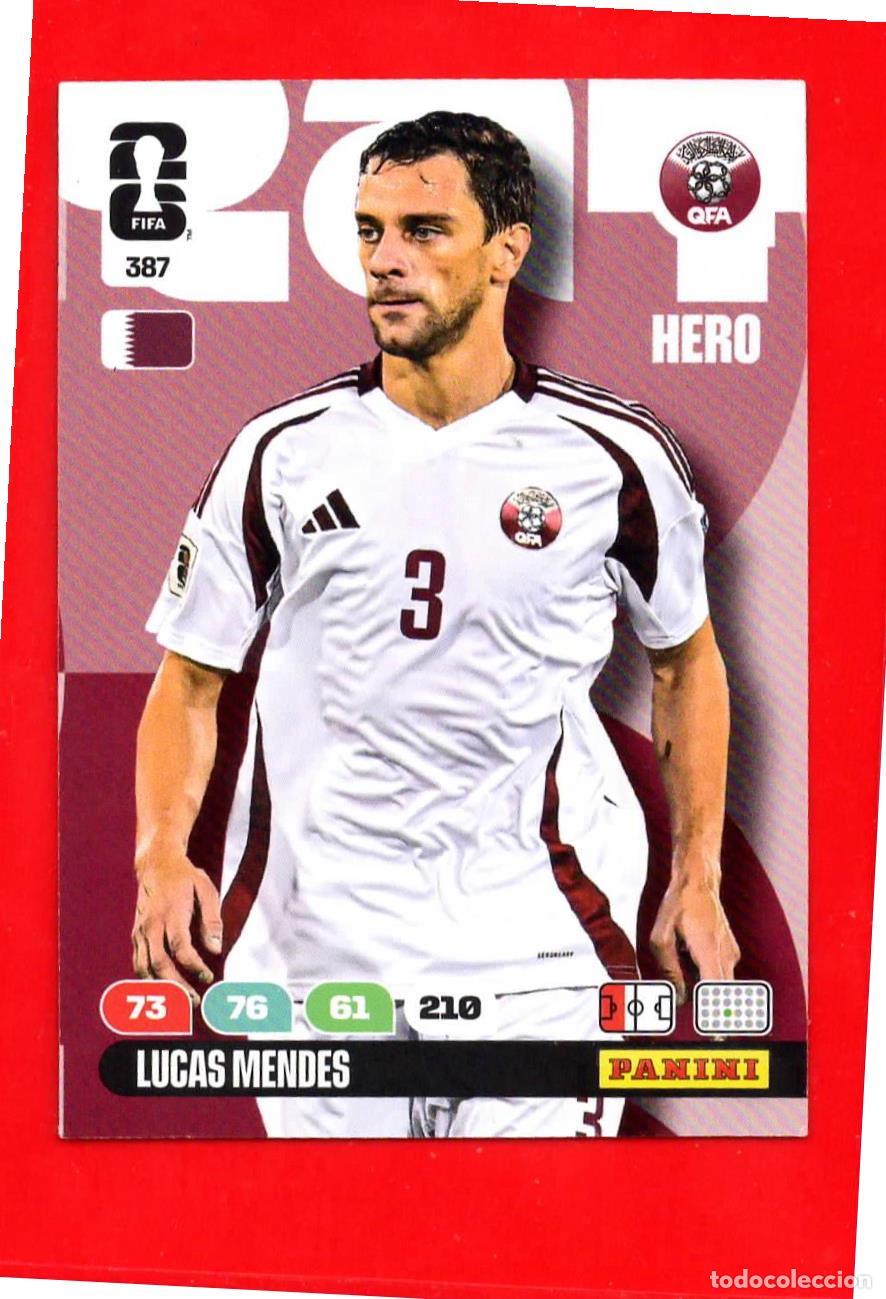 Football Stickers: 387 Lucas Mendes - Catar - World Cup Mundial 2026