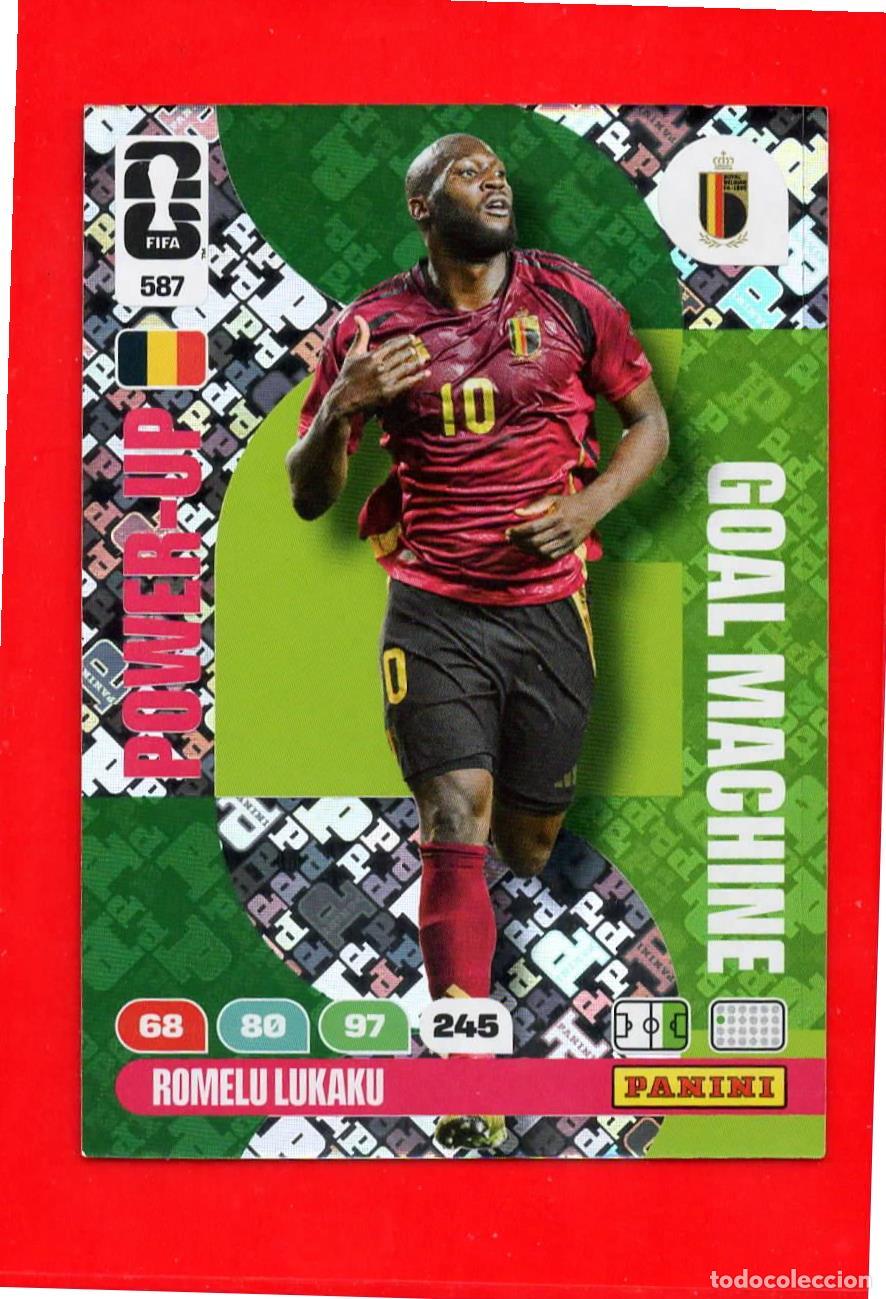 Fu&szlig;ball-Sticker: 587 Romelu Lukaku - B&eacute;lgica - Goal Machine - World Cup Mundial 2026