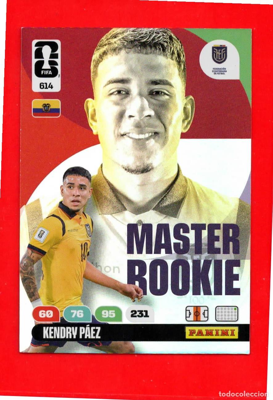 Fu&szlig;ball-Sticker: 614 Kendry Paez - Ecuador - Master Rookie - World Cup Mundial 2026
