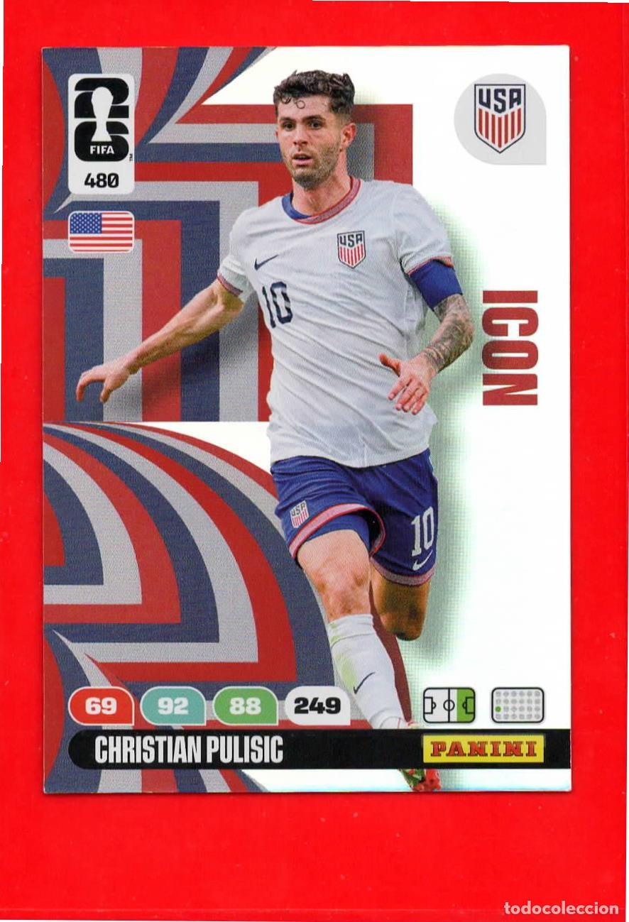 Cromos de F&uacute;tbol: 480 Christian Pulisic - Estados Unidos - Icon - World Cup Mundial 2026