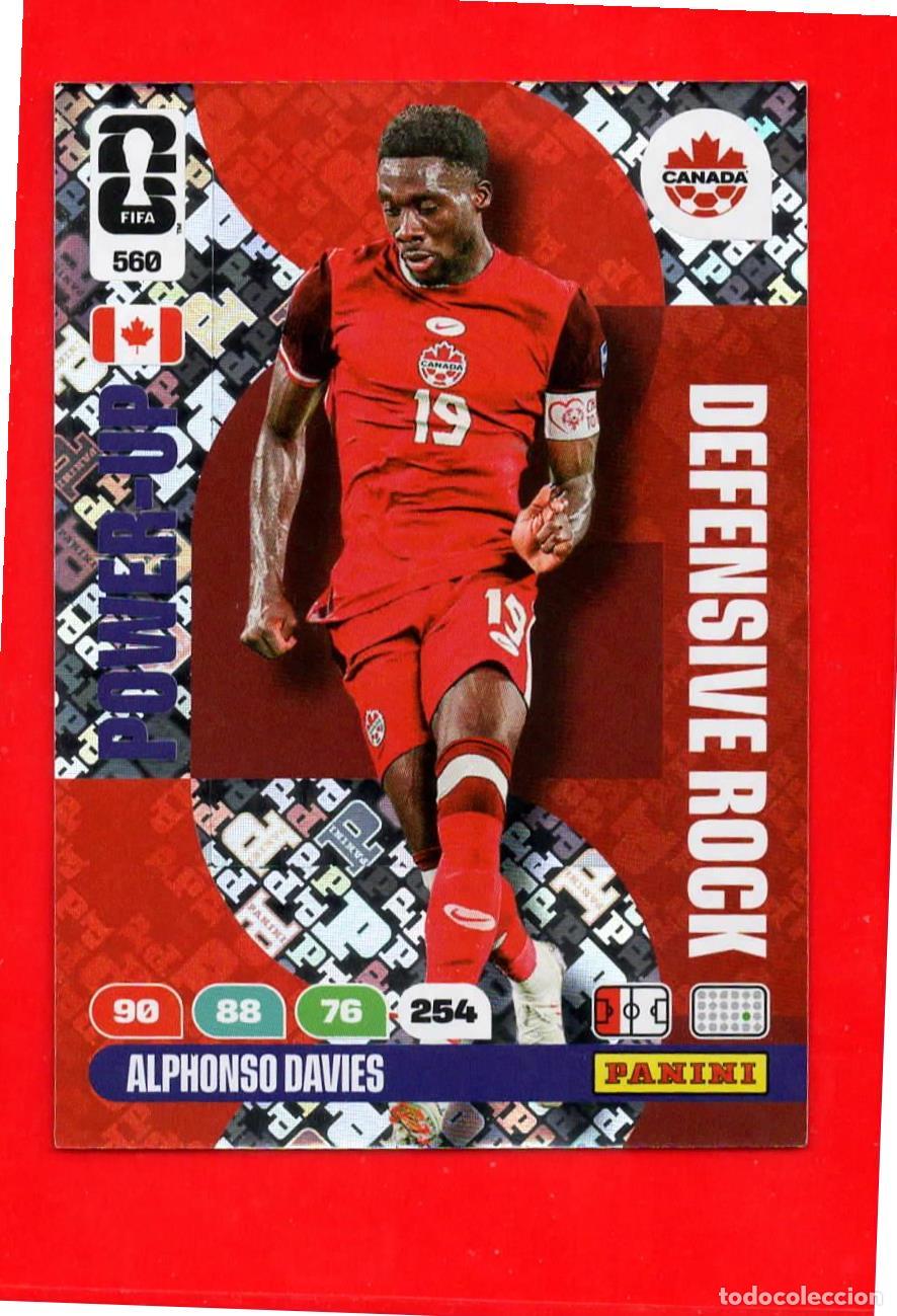 Cromos de F&uacute;tbol: 560 Alphonso Davies - Canad&aacute; - Defensive Rock - World Cup Mundial 2026