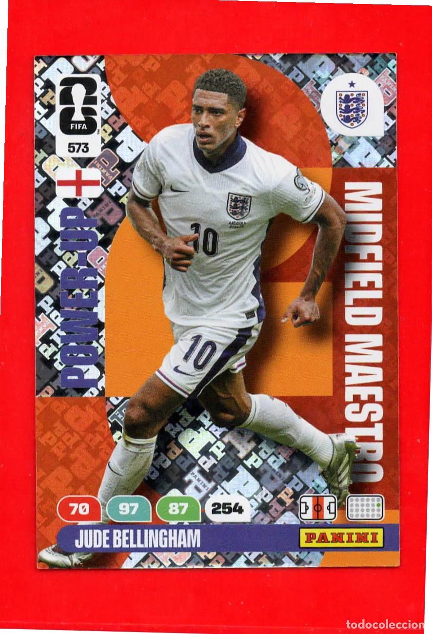 Cromos de F&uacute;tbol: 573 Jude Bellingham - Inglaterra - Midfield Maestro - World Cup Mundial 2026