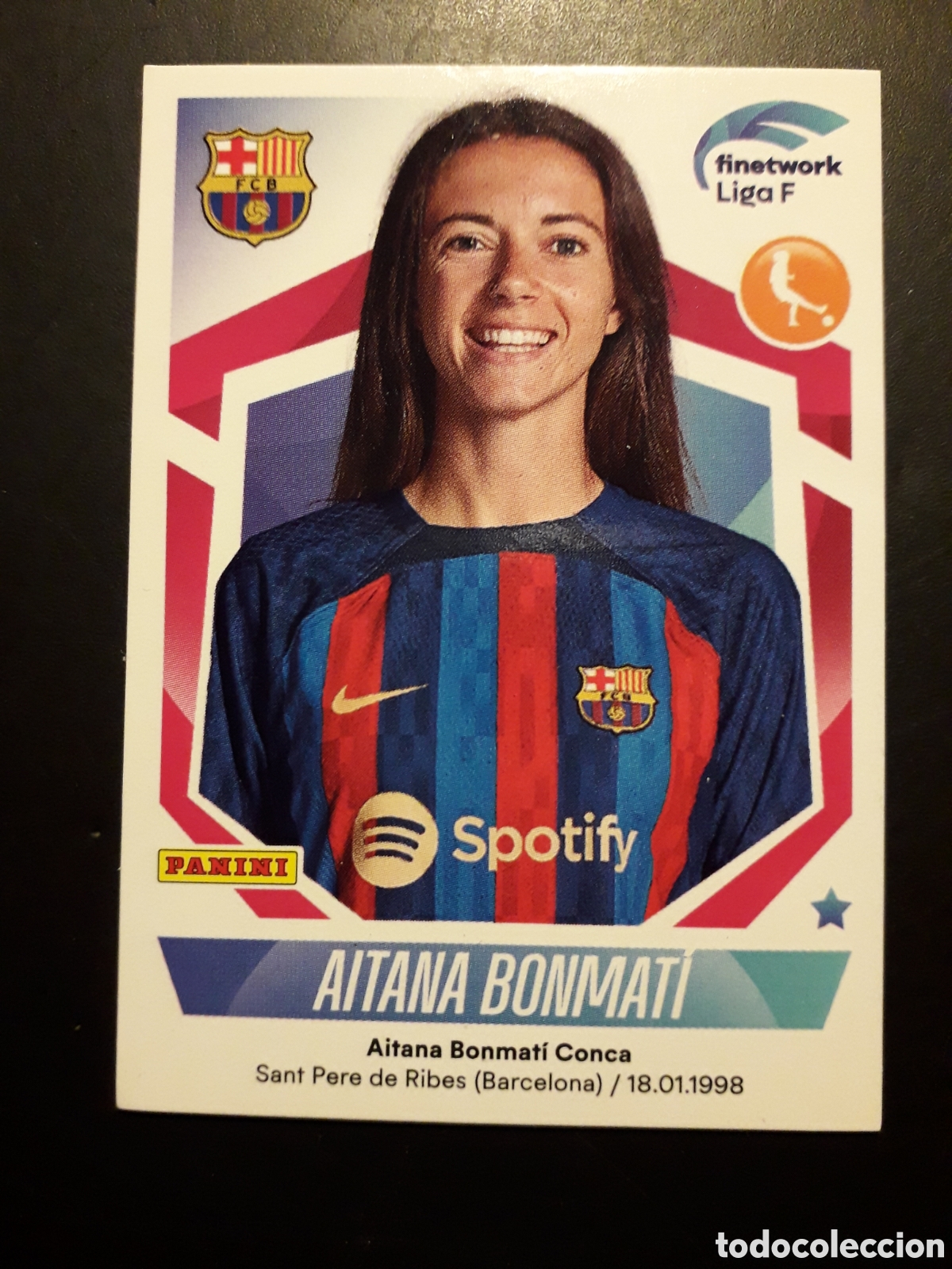 Cromos de F&uacute;tbol: AITANA BONMAT&Iacute; FC BARCELONA N&deg; 128 LIGA F FEMENINA 2022 2023 22 23 PANINI SIN PEGAR PEDIDO M&Iacute;NIMO 3&euro;