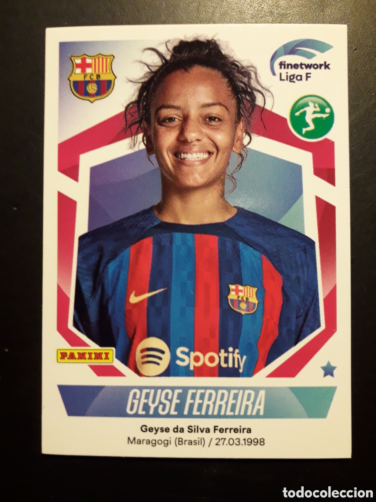 Cromos de F&uacute;tbol: GEYSE FERREIRA FC BARCELONA N&deg; 134 LIGA F FEMENINA 2022 2023 22 23 PANINI SIN PEGAR PEDIDO M&Iacute;NIMO 3&euro;