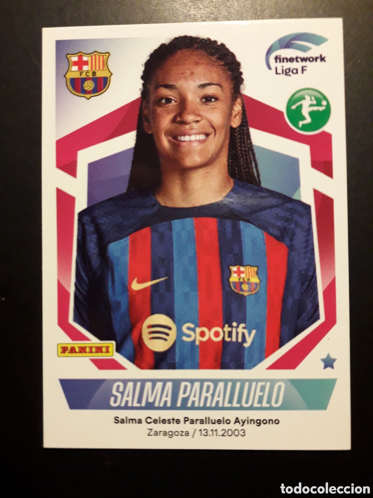 Cromos de F&uacute;tbol: SALMA PARALLUELO FC BARCELONA N&deg; 132 LIGA F FEMENINA 2022 2023 22 23 PANINI SIN PEG PEDIDO M&Iacute;NIMO 3&euro;