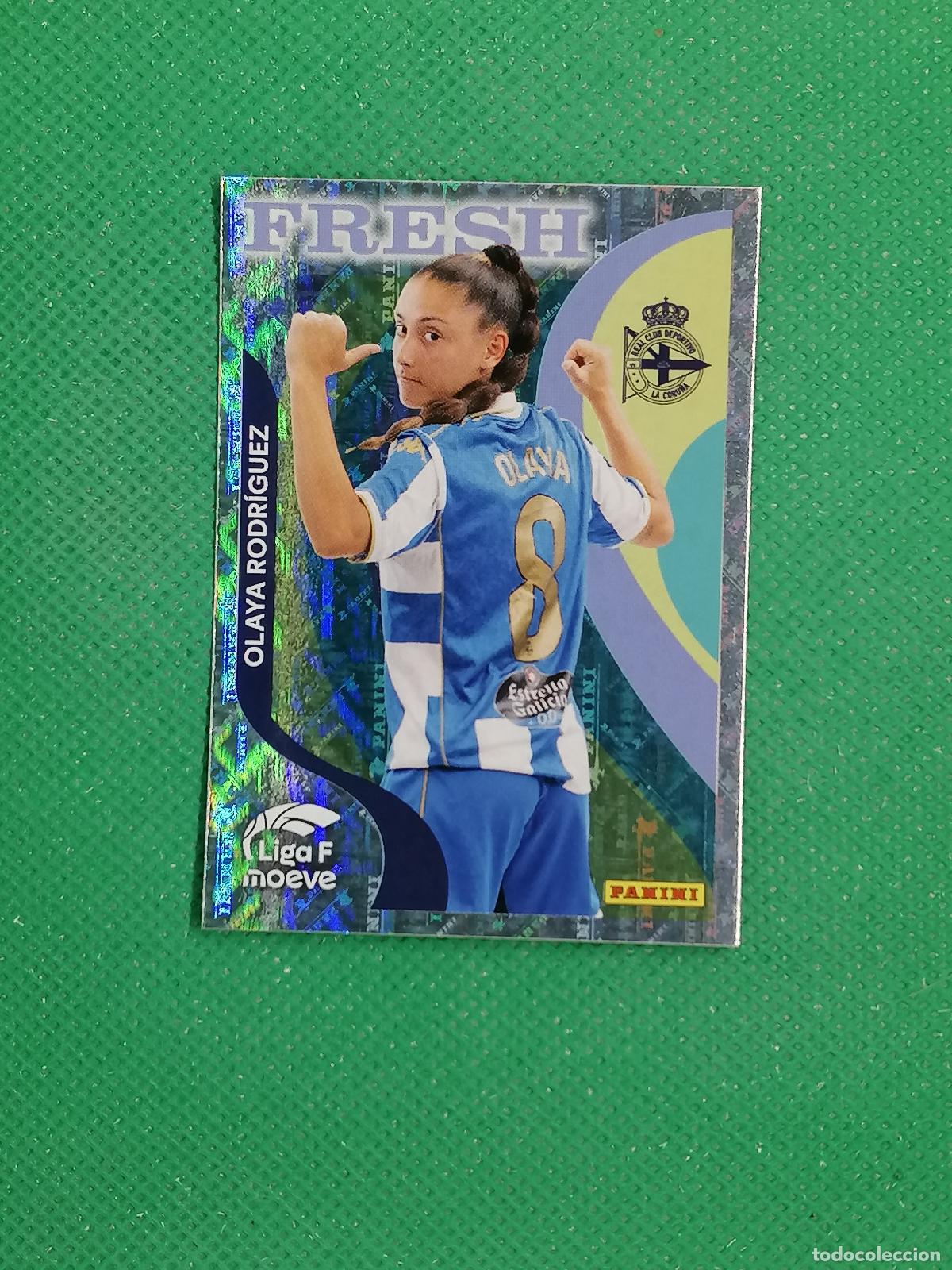 Cromos de F&uacute;tbol: 378 OLAYA RODRIGUEZ DEPORTIVO CORU&Ntilde;A FRESH ⚽ PANINI LIGA FEMENINA F MOEWE 25 26 2025 2026 ⚽