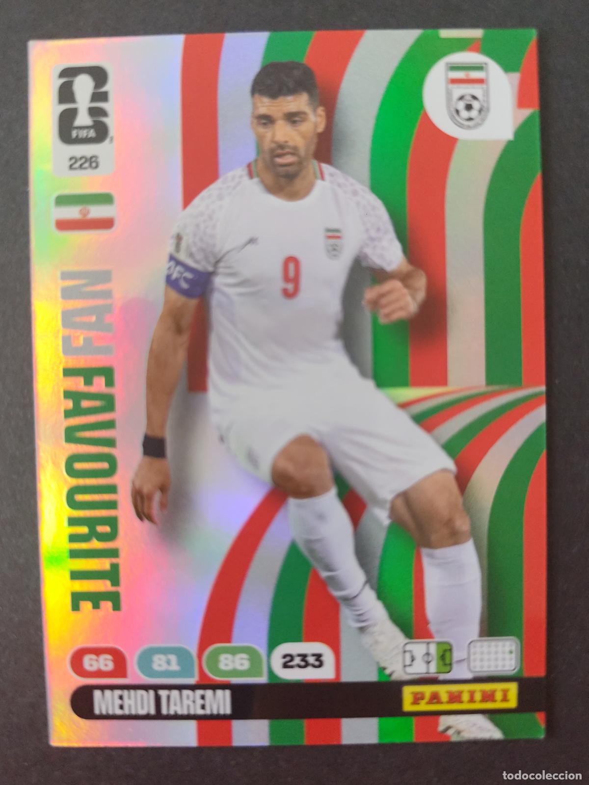 Fu&szlig;ball-Sticker: 226 MEHDI TAREMI FAN FAVOURITE IR&Aacute;N ADRENALYN MUNDIAL FIFA WORLD CUP 2026 PANINI