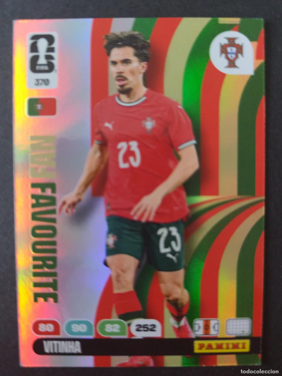 Cromos de F&uacute;tbol: 370 VITINHA FAN FAVOURITE PORTUGAL ADRENALYN MUNDIAL FIFA WORLD CUP 2026 PANINI