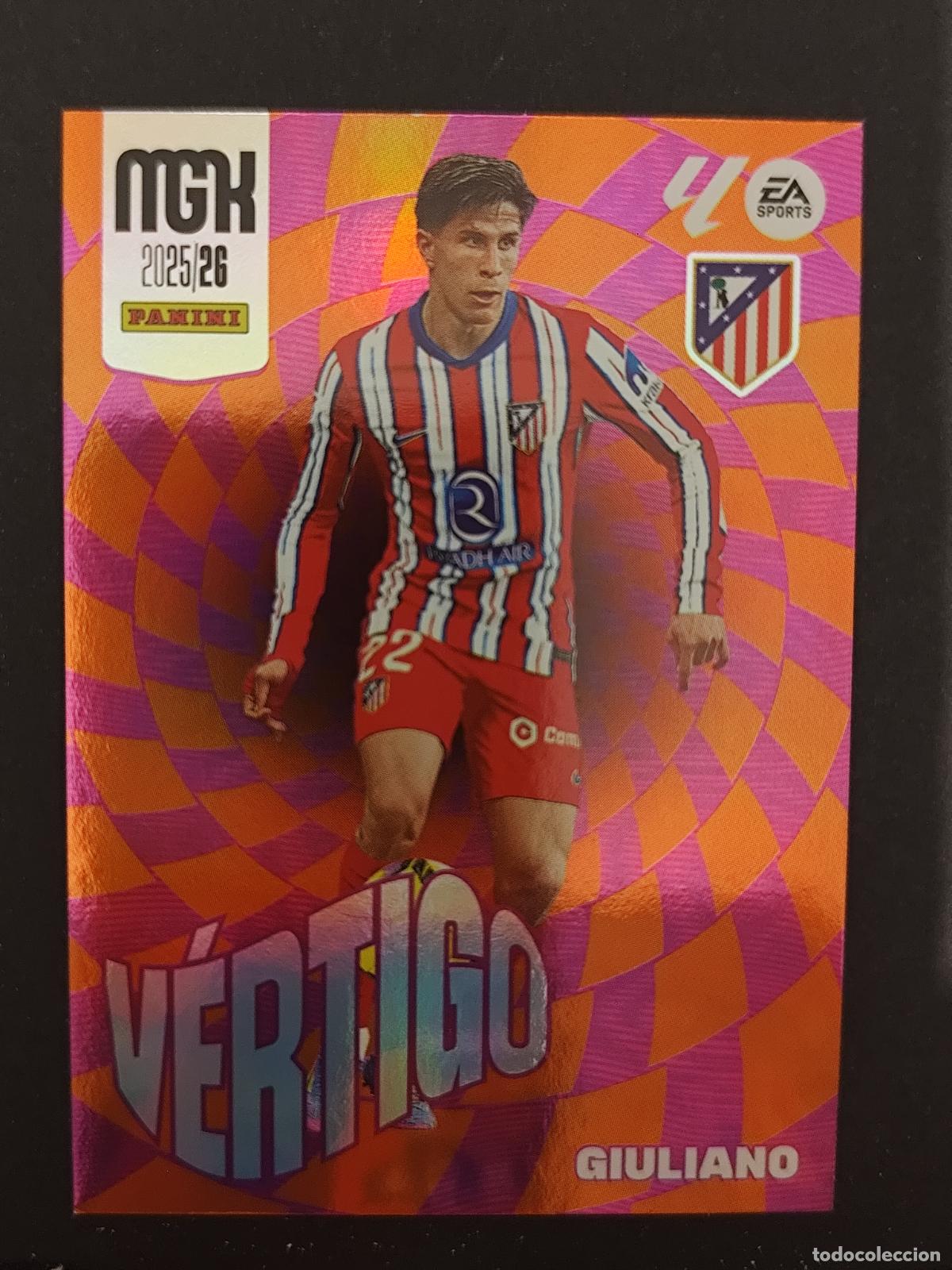 Cromos de F&uacute;tbol: 383 GIULIANO SIMEONE ATL&Eacute;TICO MADRID V&Eacute;RTIGO MEGACRACKS 2025 2026 25 26