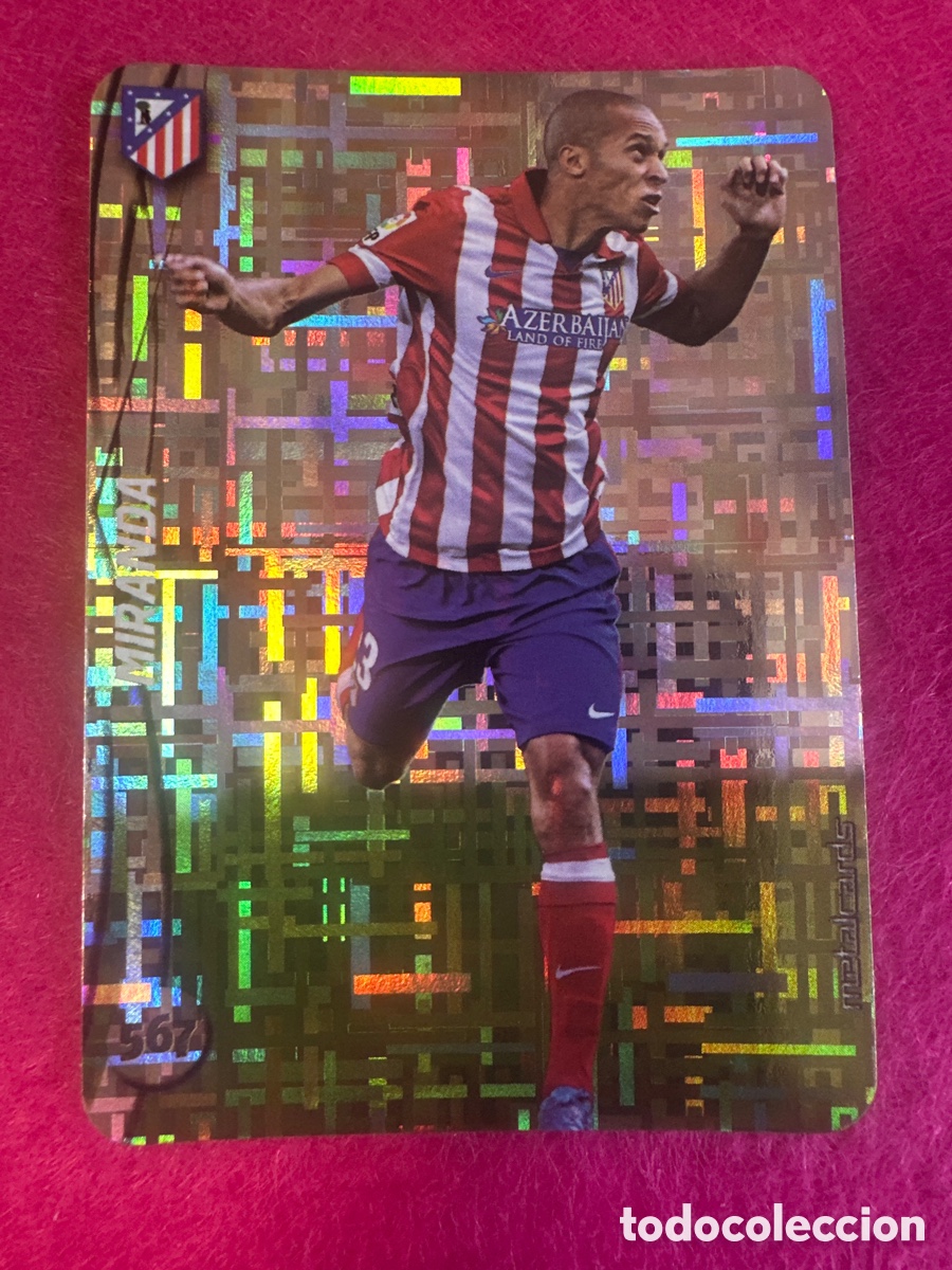 Cromos de F&uacute;tbol: 567 MIRANDA (AT.MADRID) TOP VERSI&Oacute;N TETRIS MUNDICROMO 2015 14 15 METALCARD