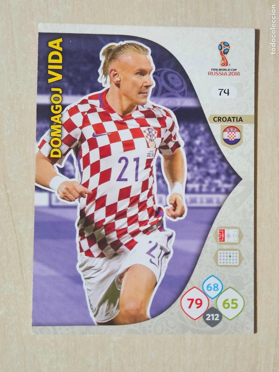 Fu&szlig;ball-Sticker: N&ordm; 74 VIDA - ADRENALYN 2018 MUNDIAL RUSIA - CROMO FICHA - CROACIA