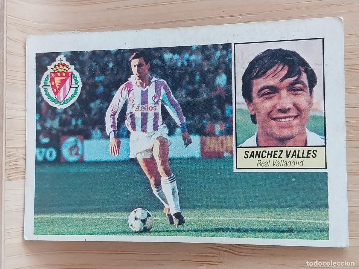 Fu&szlig;ball-Sticker: SANCHEZ VALLES VALLADOLID LIGA 1984 84 85 ED ESTE CROMO RECUPERADO ORIGINAL