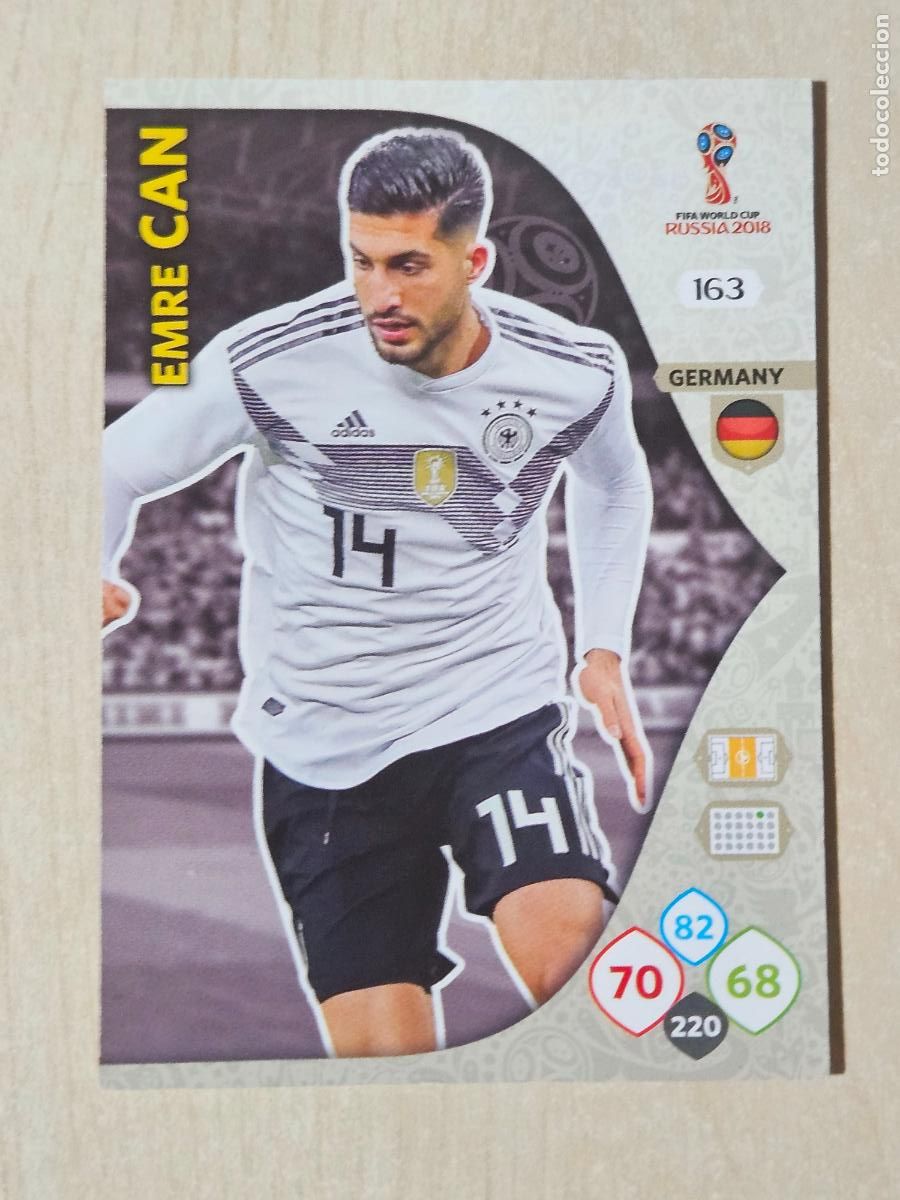 Cartes &agrave; collectionner de Football: N&ordm; 163 EMRE CAN - ADRENALYN 2018 MUNDIAL RUSIA - CROMO FICHA - ALEMANIA