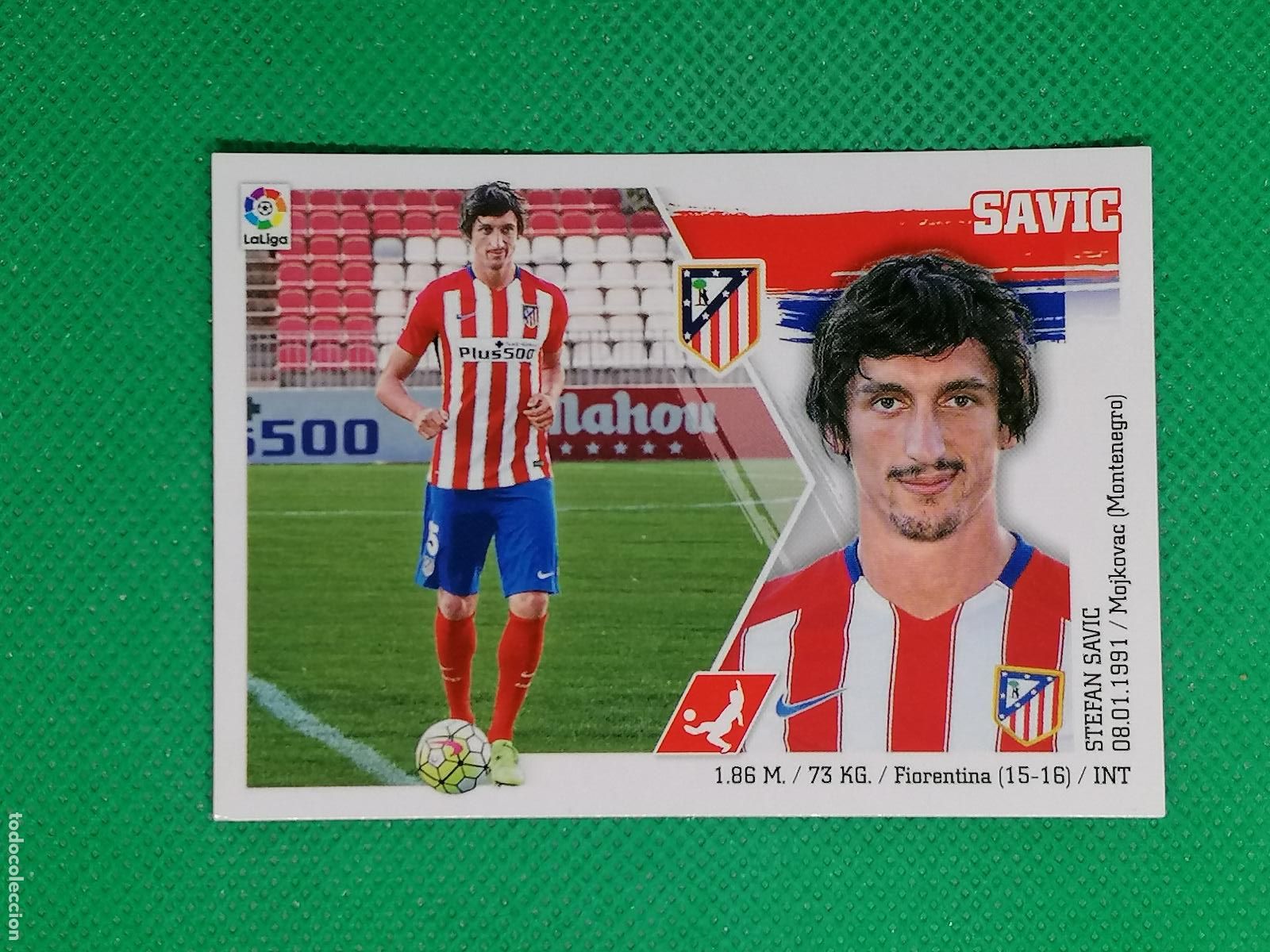 Cromos de F&uacute;tbol: 8 SAVIC ATLETICO DE MADRID ⚽ PANINI LIGA ESTE 15 16 2015 2016 ⚽