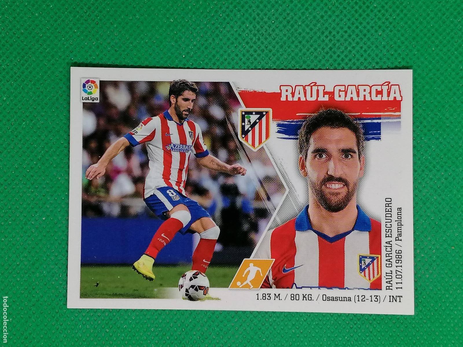 Cromos de F&uacute;tbol: 15 RAUL GARCIA ATLETICO DE MADRID ⚽ PANINI LIGA ESTE 15 16 2015 2016 ⚽