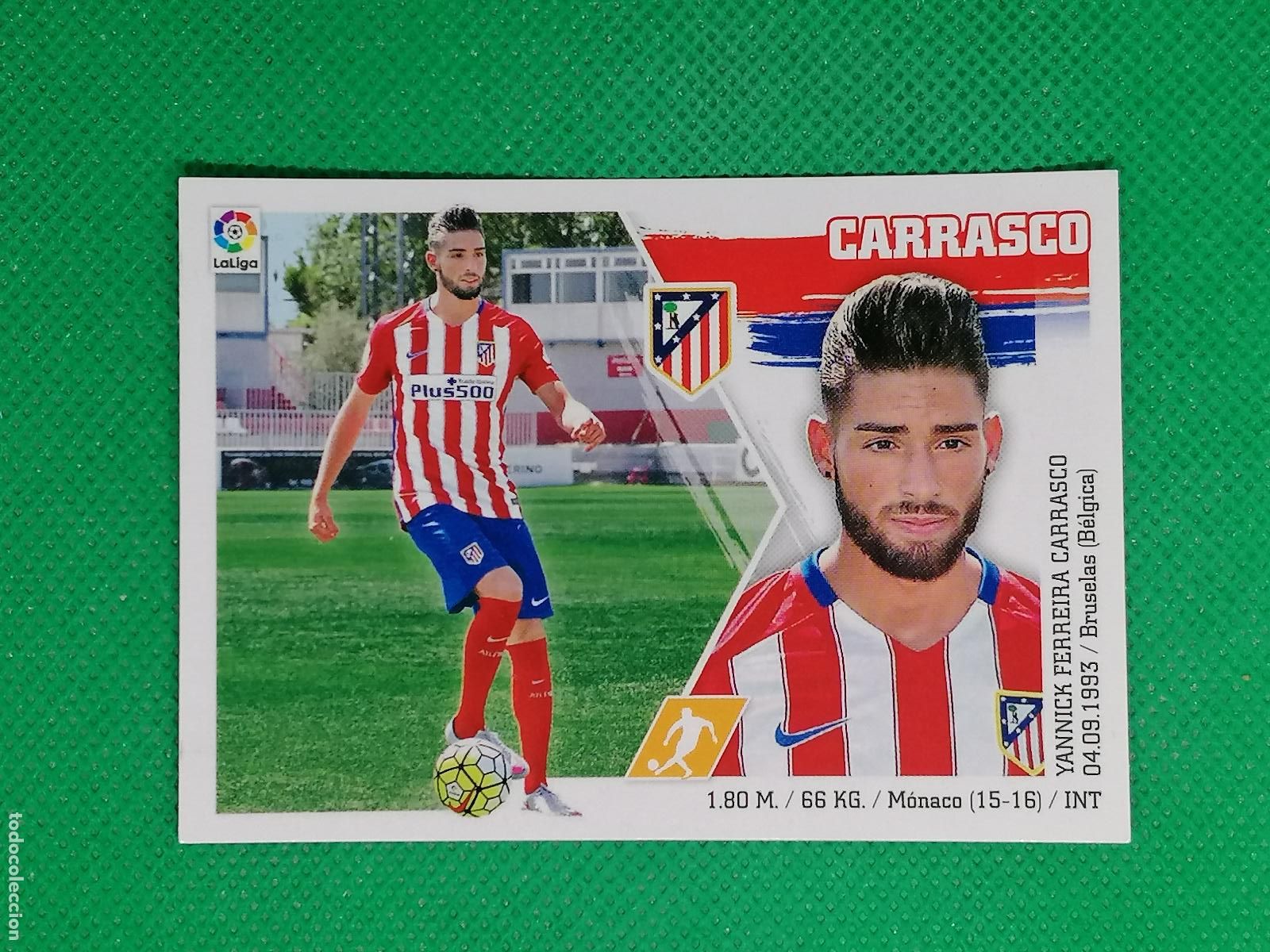 Cromos de F&uacute;tbol: 17 CARRASCO ATLETICO DE MADRID ⚽ PANINI LIGA ESTE 15 16 2015 2016 ⚽