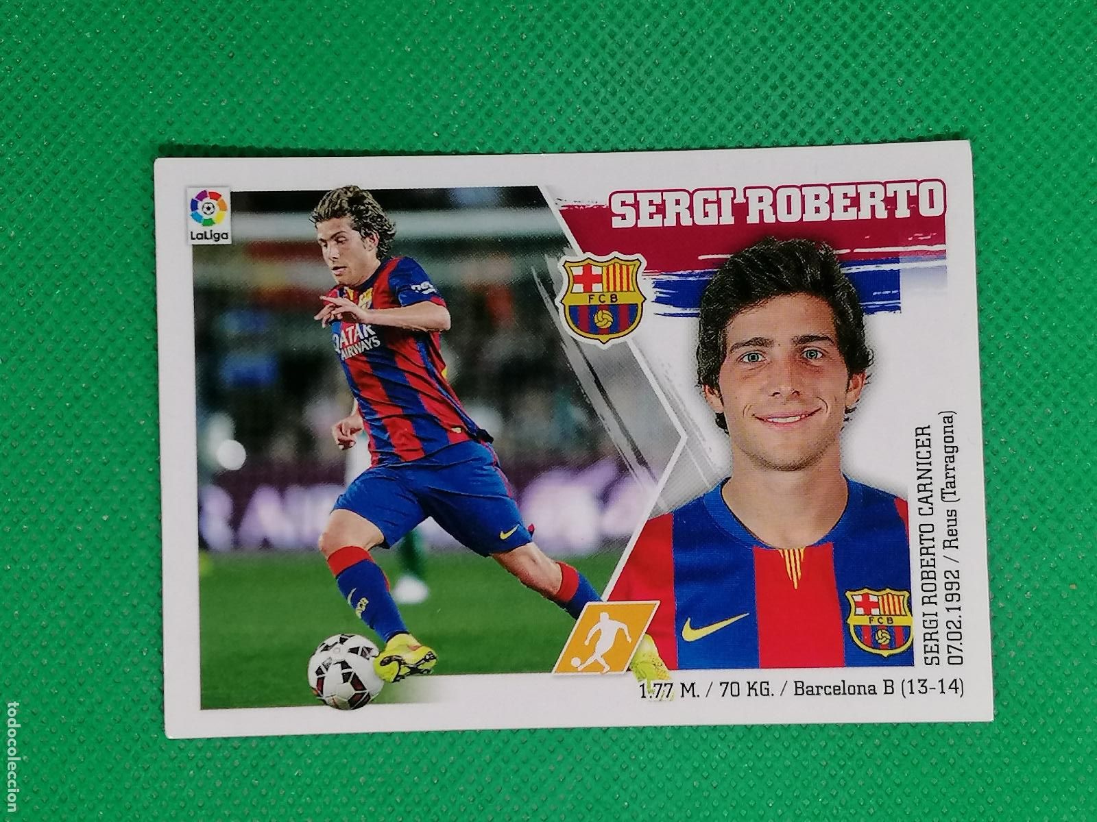 Cromos de F&uacute;tbol: 15 SERGI ROBERTO BARCELONA ⚽ PANINI LIGA ESTE 15 16 2015 2016 ⚽