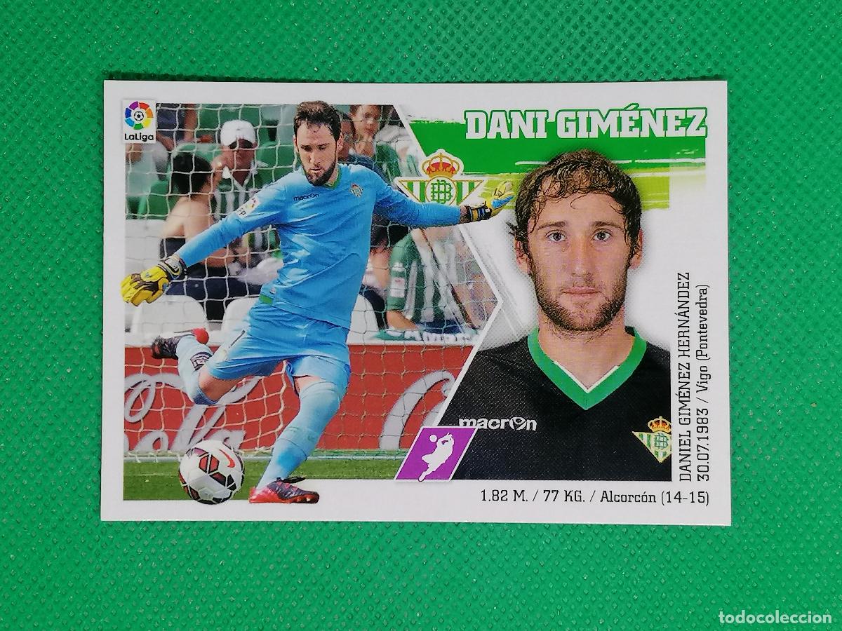 Cromos de F&uacute;tbol: 4 DANI GIMENEZ BETIS ⚽ PANINI LIGA ESTE 15 16 2015 2016 ⚽