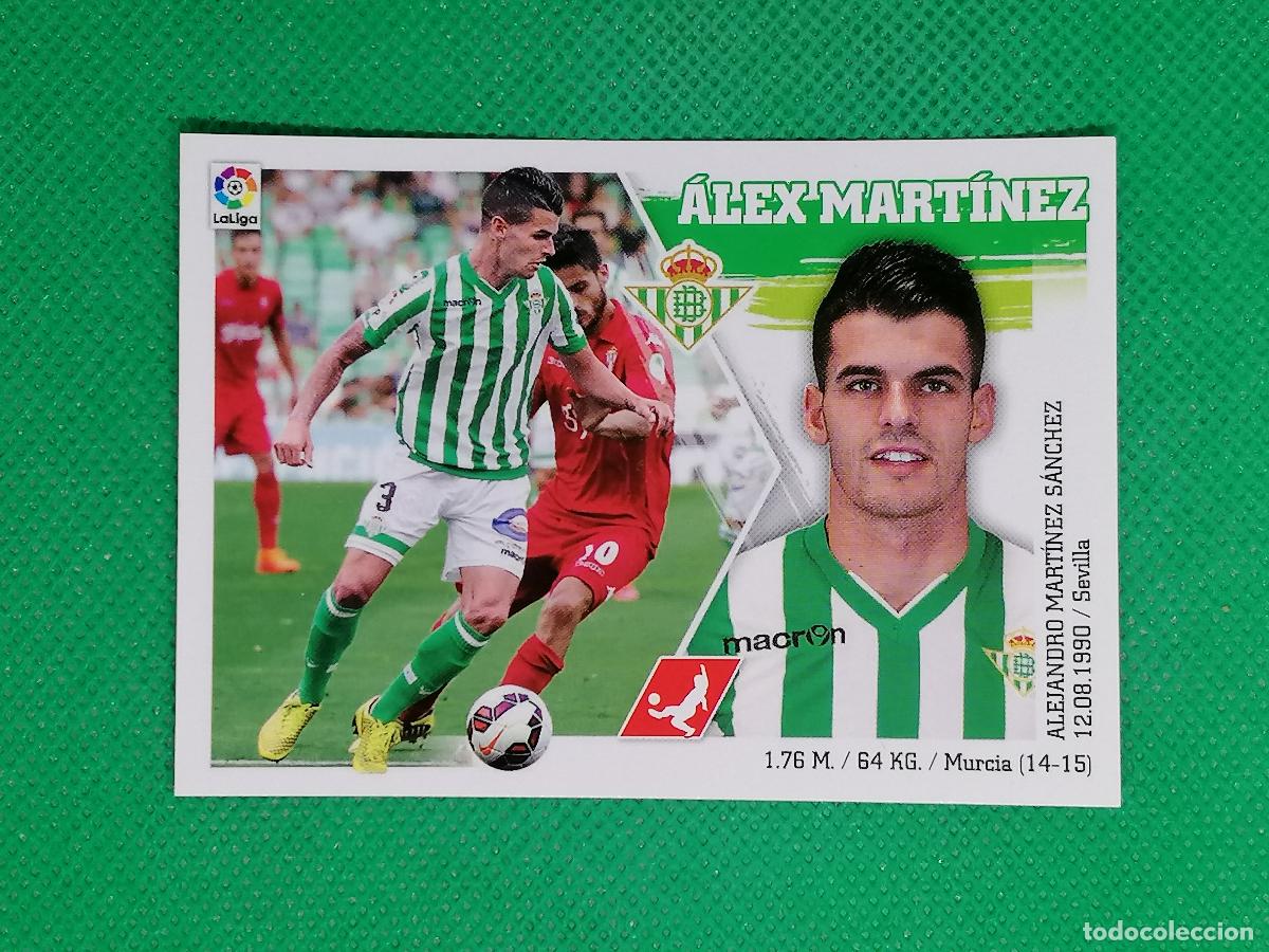Cromos de F&uacute;tbol: 9 ALEX MARTINEZ BETIS ⚽ PANINI LIGA ESTE 15 16 2015 2016 ⚽