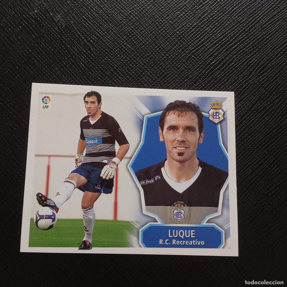 Fu&szlig;ball-Sticker: LUQUE RECREATIVO HUELVA ESTE 2008 2009 CROMO FUTBOL LIGA 08 09 - SIN PEGAR - A201 PG20 BAJA