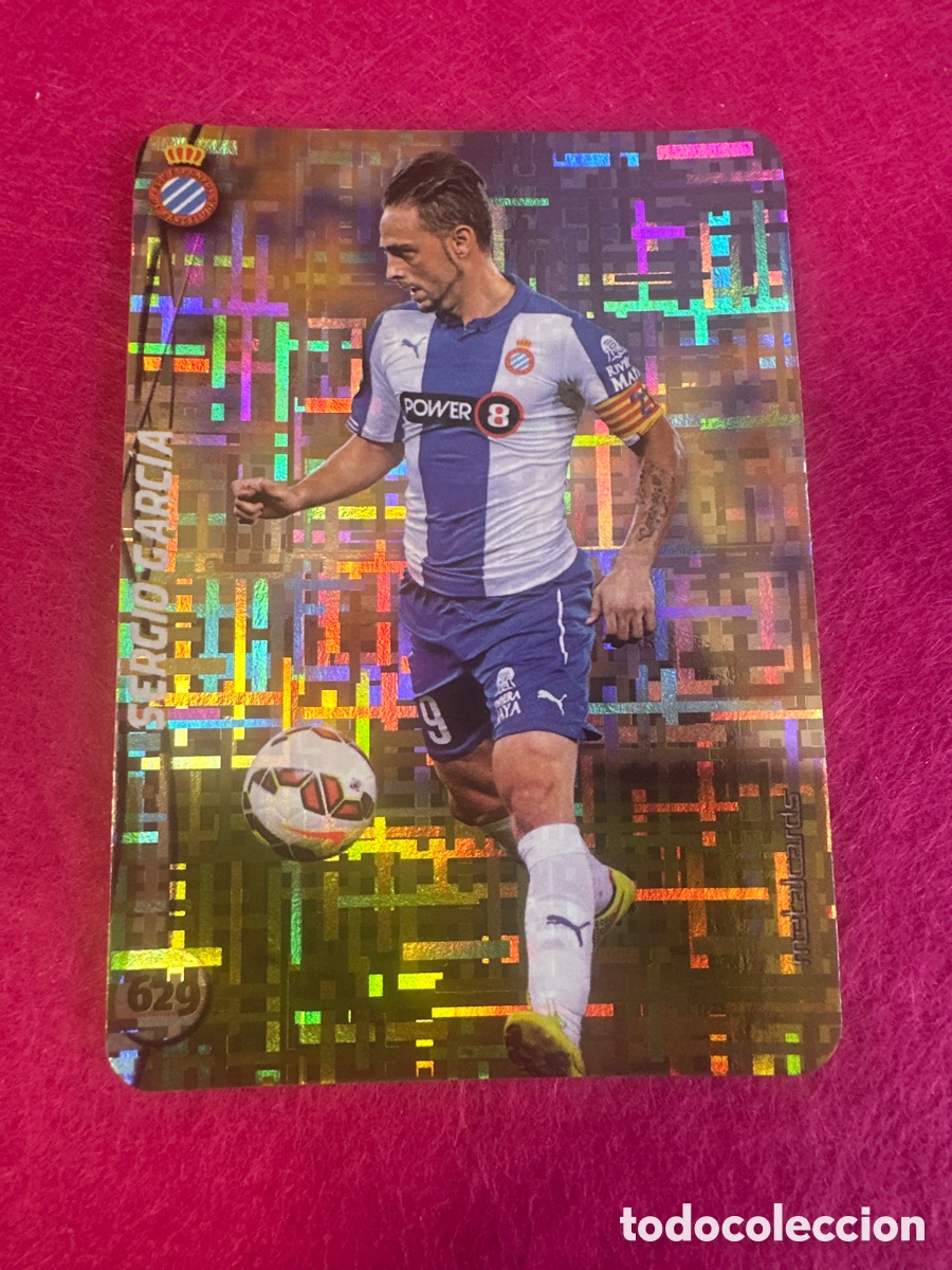 Cromos de Futebol: 629 SERGIO GARC&Iacute;A (ESPANYOL) TOP VERSI&Oacute;N TETRIS MUNDICROMO 2015 14 15 METALCARD