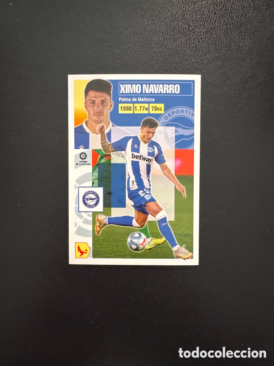 Cromos de F&uacute;tbol: XIMO NAVARRO NUMERO 4 ALAVES LIGA ESTE 2020 2021 20 21
