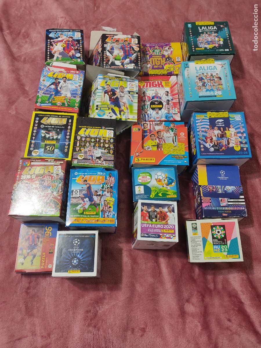 Cromos de Futebol: LOTE DE 20 CAJAS VACIAS FUTBOL PANINI ESTE MUNDICROMO MEGACRACKS ADRENALYN XL